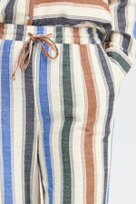 Load image into Gallery viewer, Pulz Striped Drawstring Trousers
