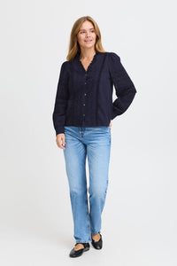 Pulz Broderie Anglaise Shirt