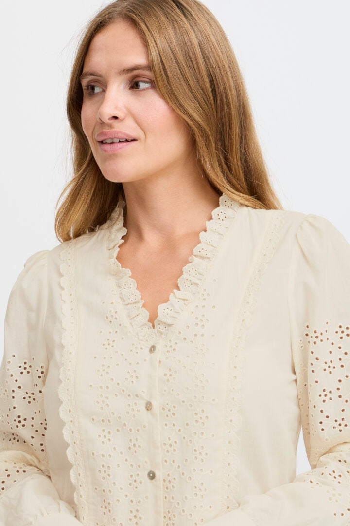 Pulz Broderie Anglaise Shirt