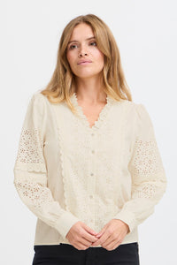 Pulz Broderie Anglaise Shirt