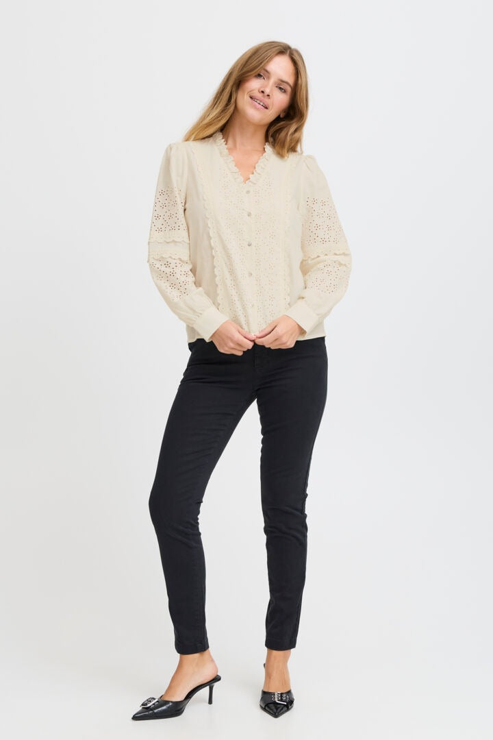 Pulz Broderie Anglaise Shirt